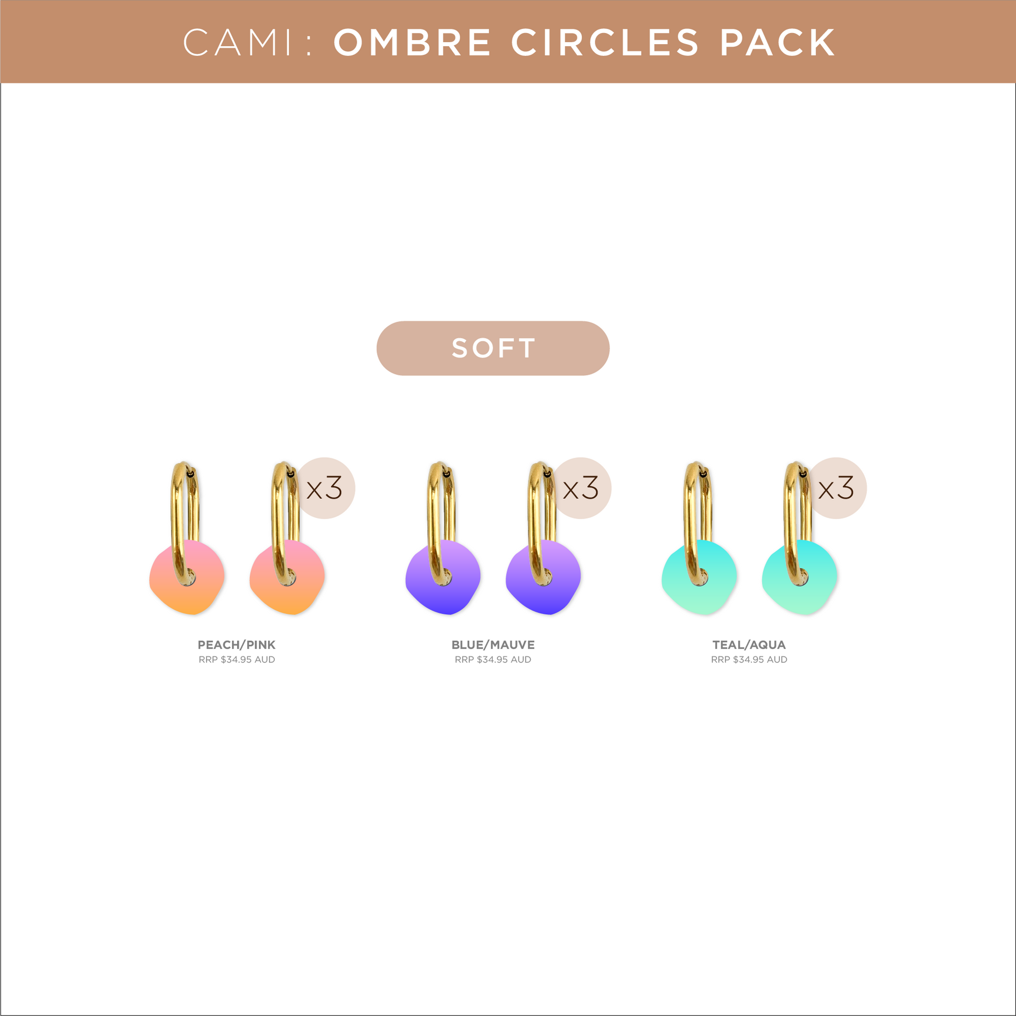 Cami Pack Ombre Circle Soft