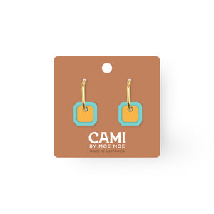 Cami Gem Sea/Mustard Earring