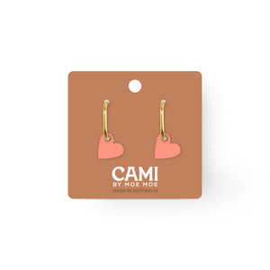 Cami Heart Apricot Earring