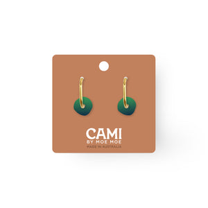 Cami Ombre Circle Chesterfield Green Earring