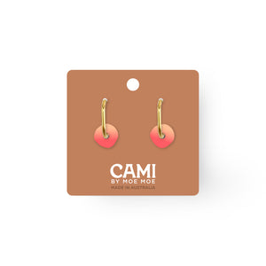 Cami Ombre Circle Sunset Orange Earring