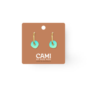 Cami Ombre Circle Teal/Aqua Earring