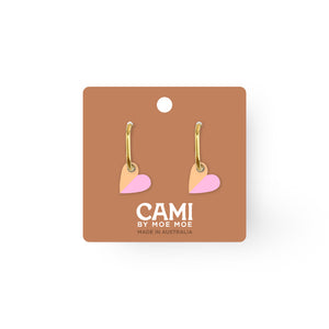 Cami Vovo Heart Custard/Soft Pink Earring