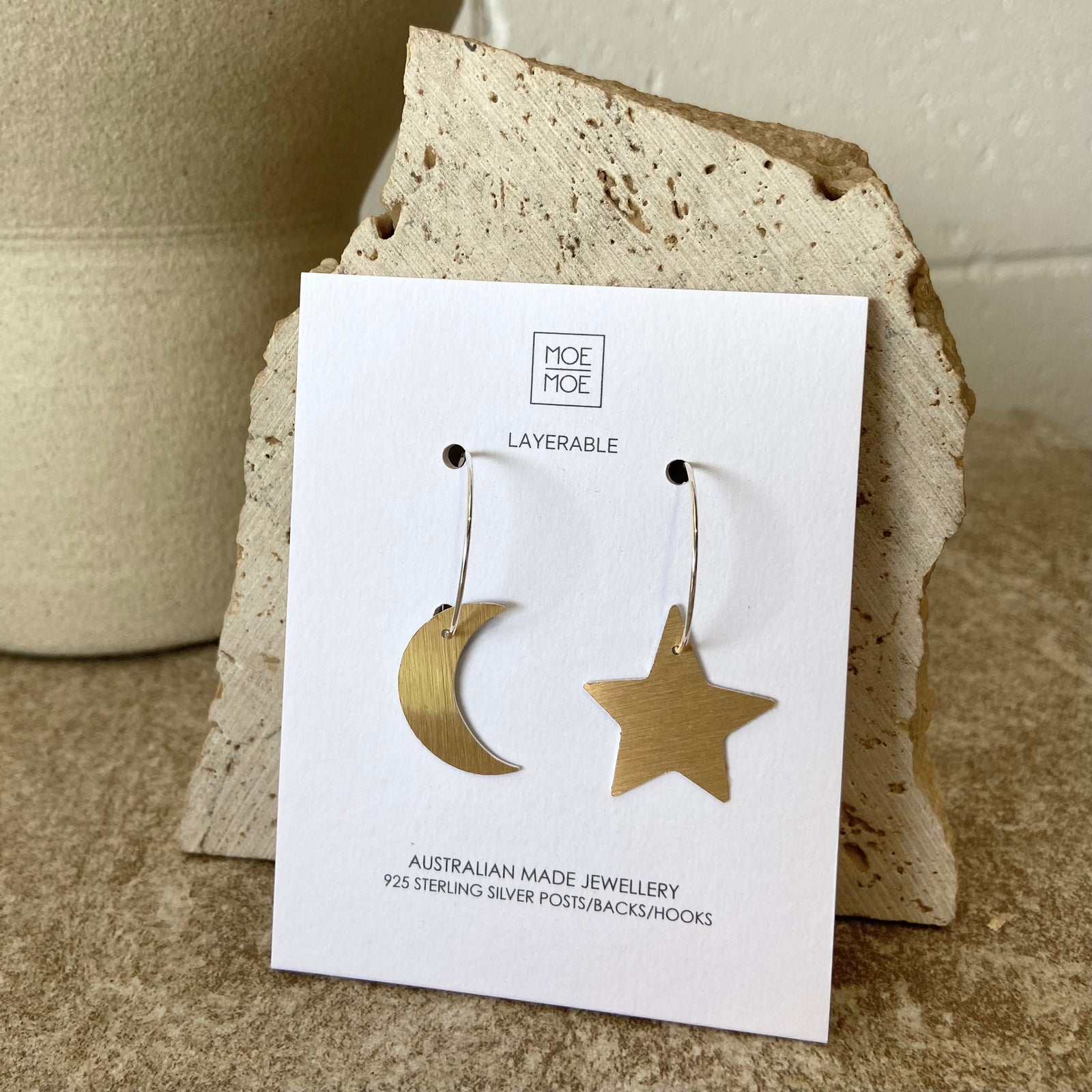 Signature Stars and Moons Hoop Earrings