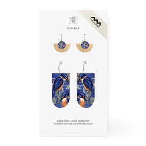 Native Birds Kingfisher Blue Mixer Pack Earring