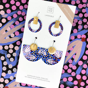 Azeza Possum Dreamtime Bell Halo Pack Earrings