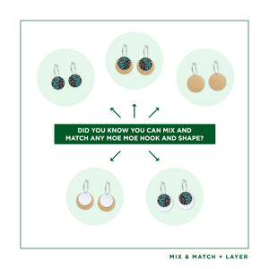 Jellurgal Songlines Layered Small Circle Hoop Earring