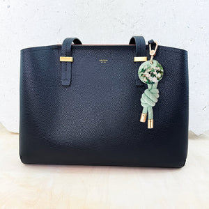 Keyring Floral Roses Mint