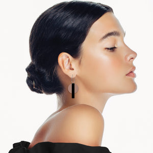 Earth&Stone Clay Orbit Bar Stack Hoop Earrings