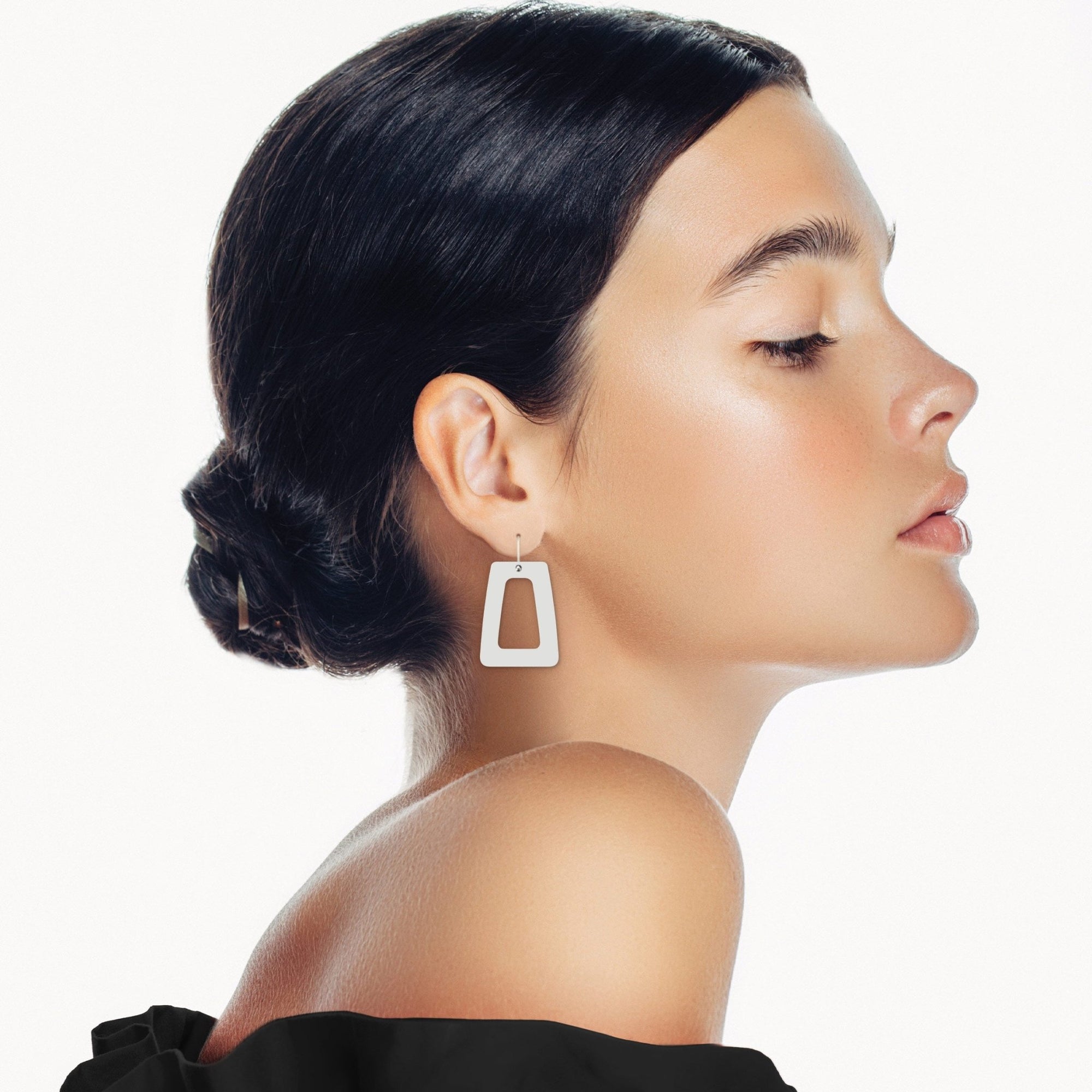 Earth&Stone Clay Outline Trestle Drop Earrings