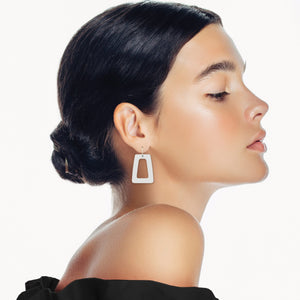Earth&Stone Clay Outline Trestle Drop Earrings
