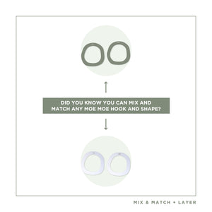 Earth&Stone Olive Organic Halo Stud Earrings