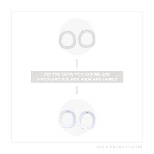 Earth&Stone Stone Organic Halo Stud Earrings