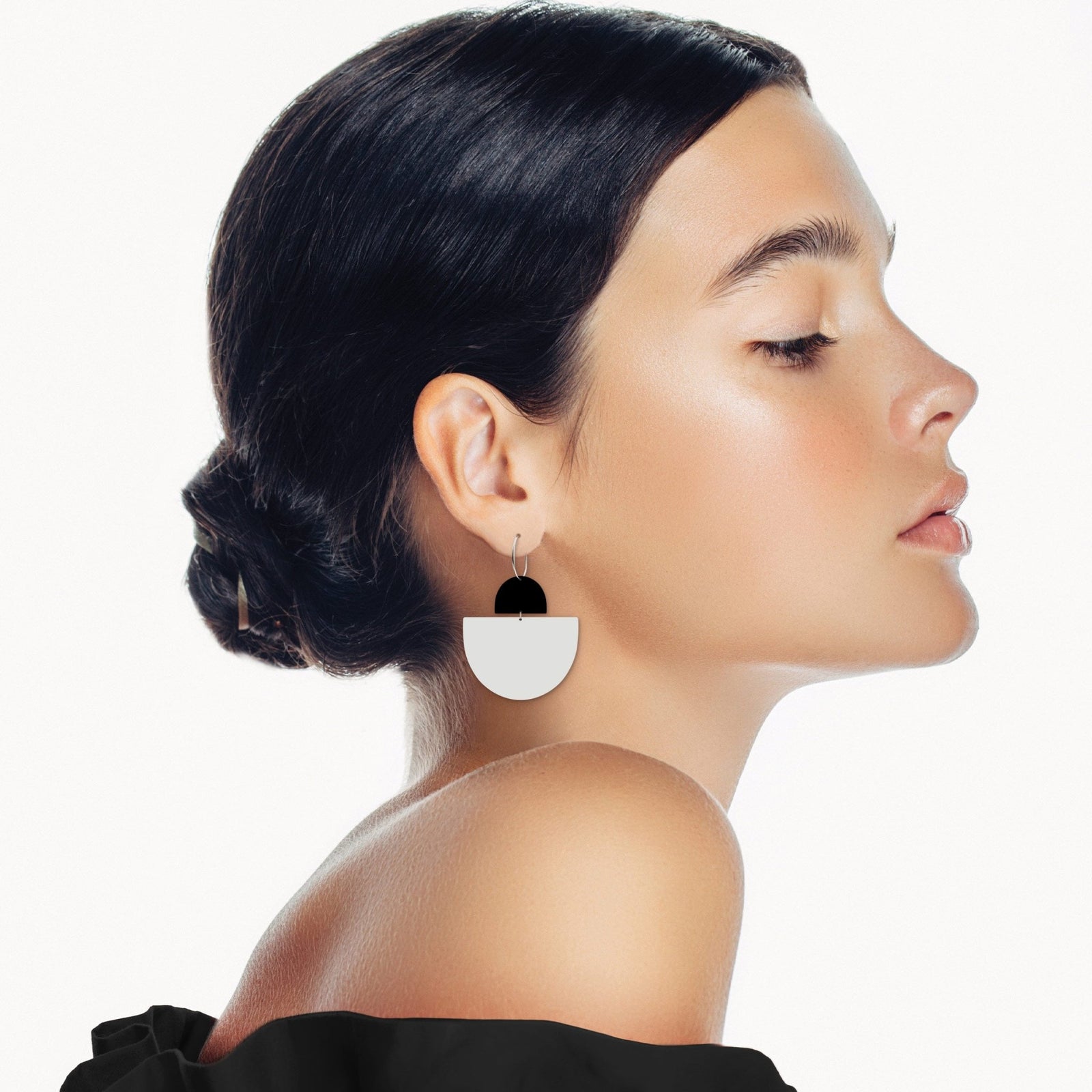 Earth&Stone Stone Sol Hoop Earrings