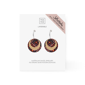 Jellurgal Generations Three Circle Hoop Earring