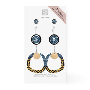 Jellurgal Paroo Circle Party Pack Earring