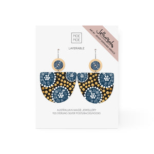 Jellurgal Paroo Large Bell Circle Drop Earring