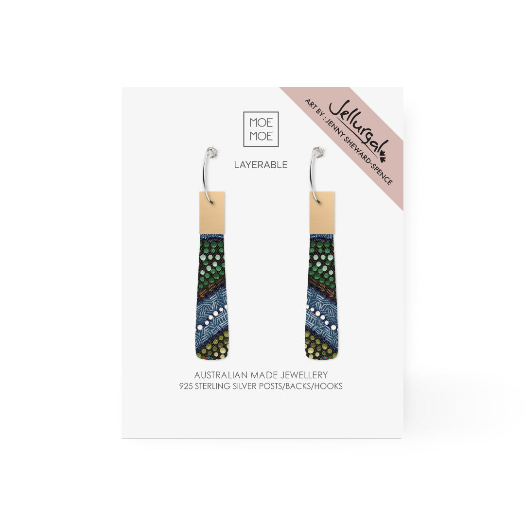 Jellurgal Songlines Beacon Hoop Earring