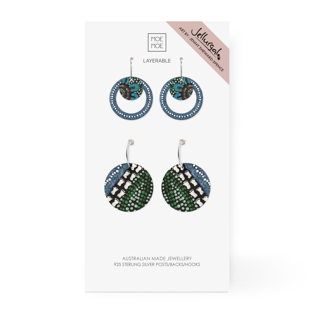Jellurgal Songlines Circle Mixer Pack Earring