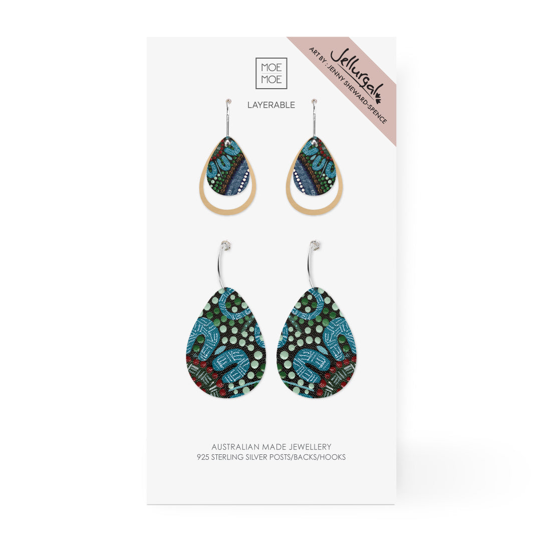 Jellurgal Songlines Duo Tears Pack Earring