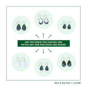 Jellurgal Songlines Layered Double Tear Drop Earring