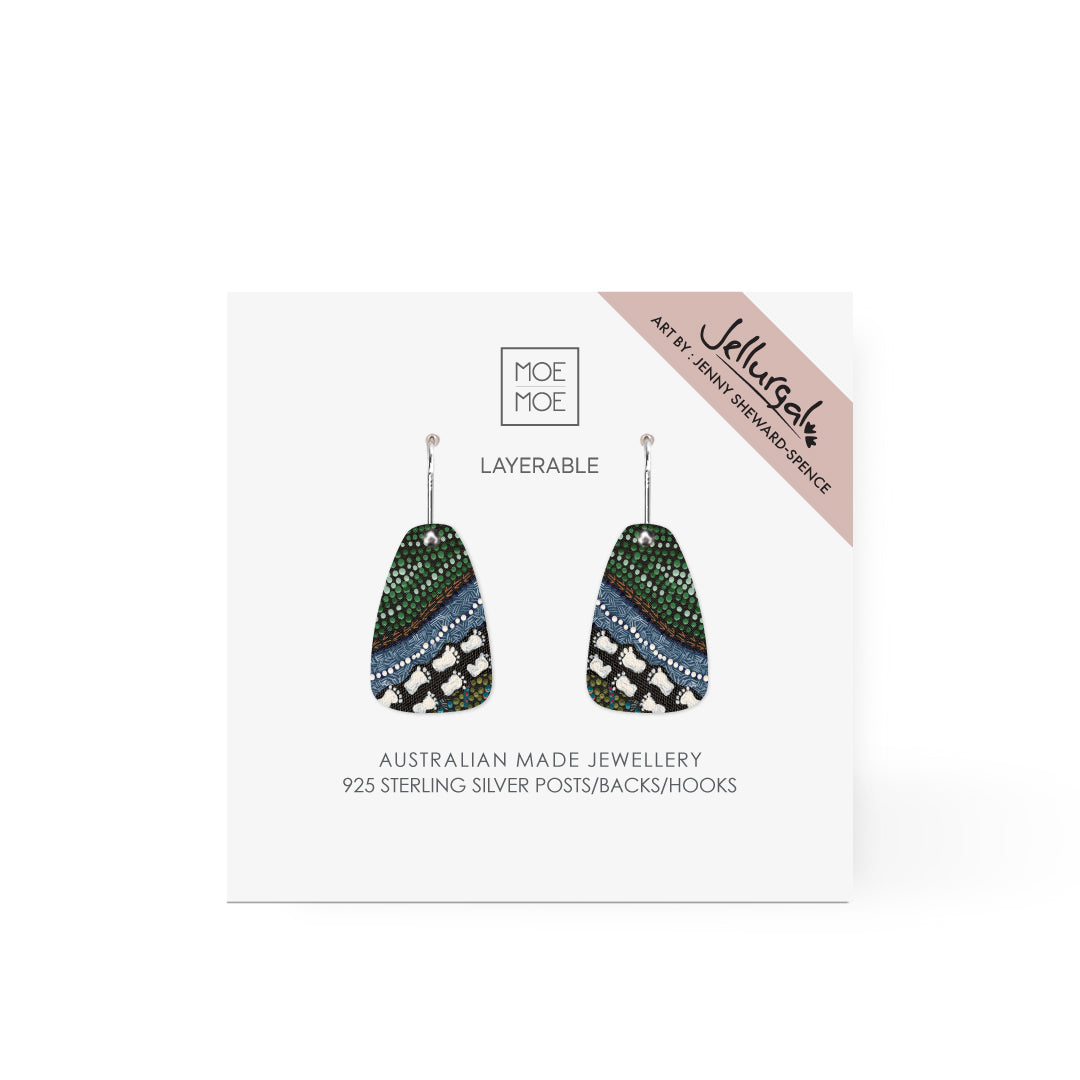 Jellurgal Songlines Small Summit Drop Earring