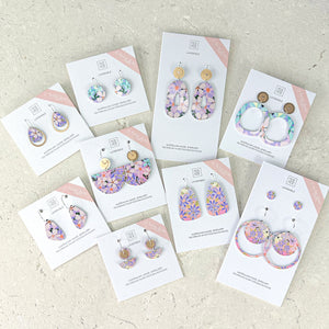 Kelsie Rose Floating Florals Duo Circles Pack Earrings