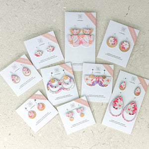 Kelsie Rose Power Pink Layered Circle Hoop Earrings