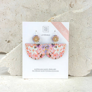 Kelsie Rose Whimsical Blooms Large Bell Circles Drop Earrings