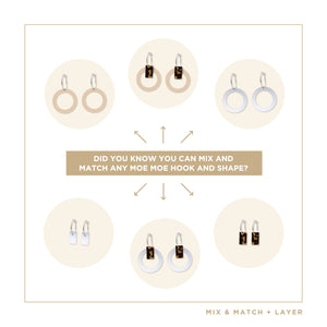 LUXE Moda Small Outline Circle Hoop Earring