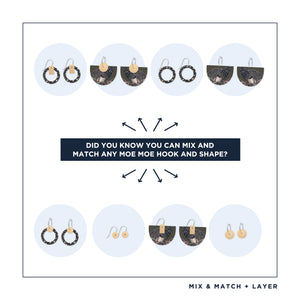 Native Birds Black Cockatoo Bell Halo Pack Earring