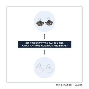 Native Birds Black Cockatoo Pagoda Drop Earring
