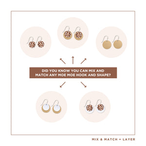 Native Birds Feather & Cuckoo Layered Circle Drop Earring