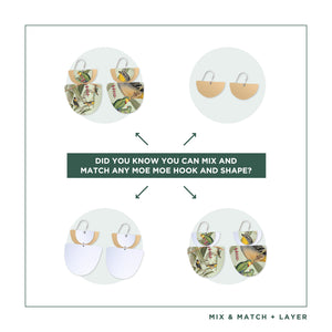 Native Birds Parrot & Pardalote Layered Double Bell Drop Earring