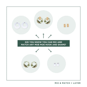 Native Birds Parrot & Pardalote Layered Small Retro Stud Earring