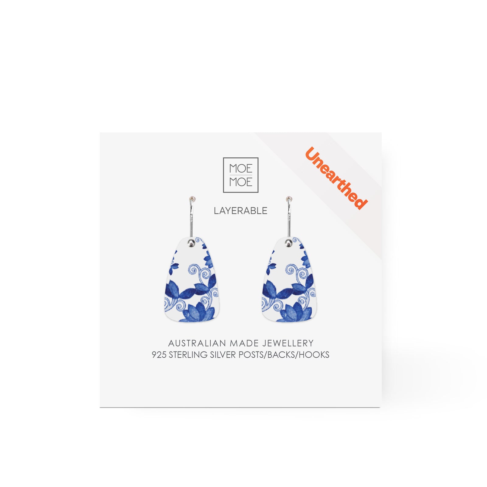 Unearthed Blue Ceramics Summit Drop Earring