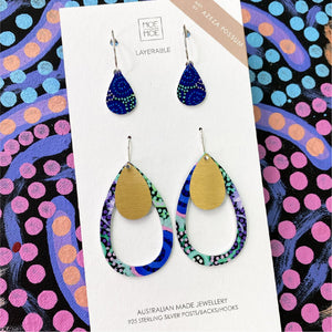 Azeza Possum Dreamtime Trinity Tear Pack Earrings