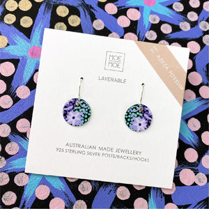 Azeza Possum Dreamtime Small Circle Drop Earrings