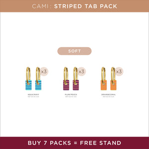 Cami Pack Striped Tab Soft