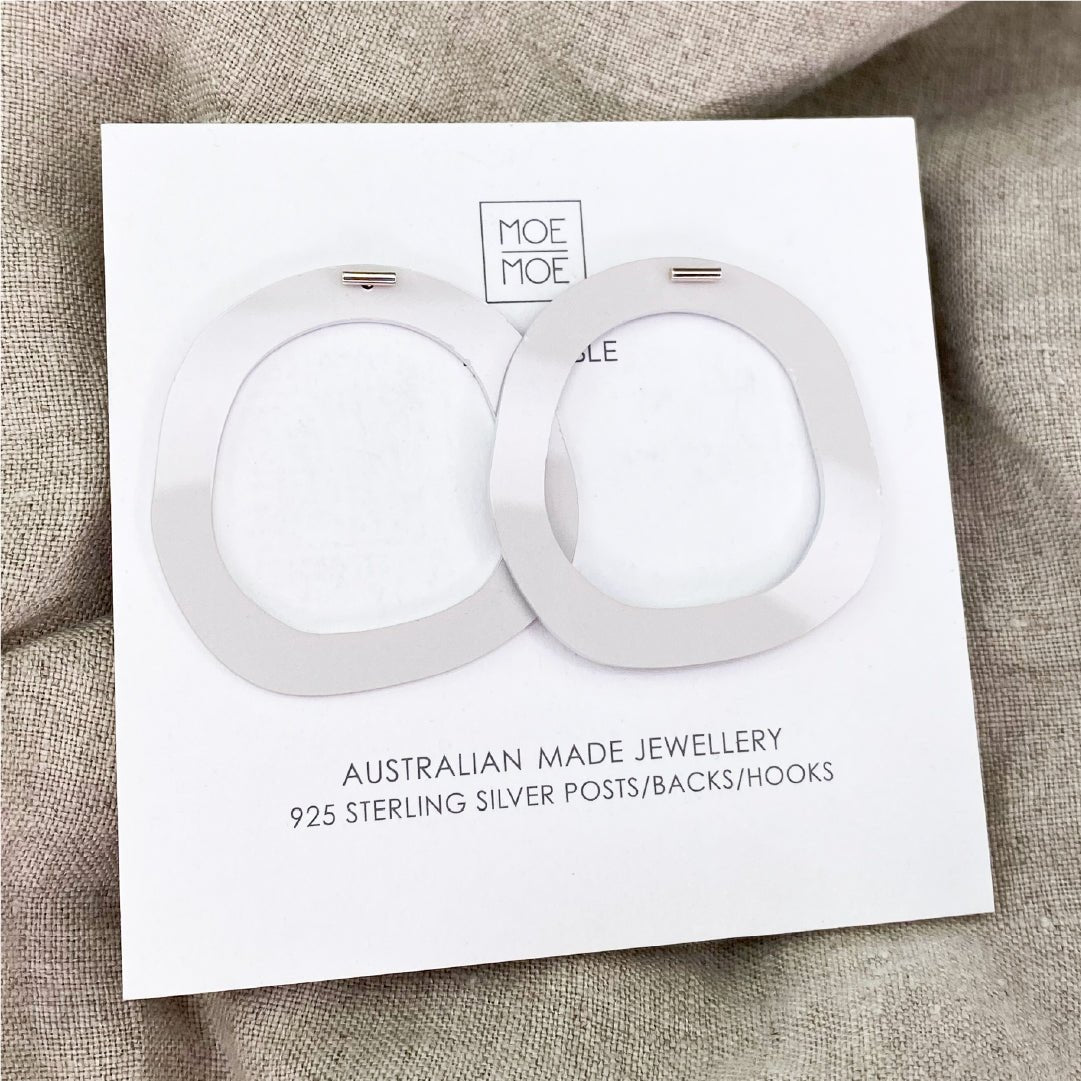 Earth&Stone Stone Organic Halo Stud Earrings