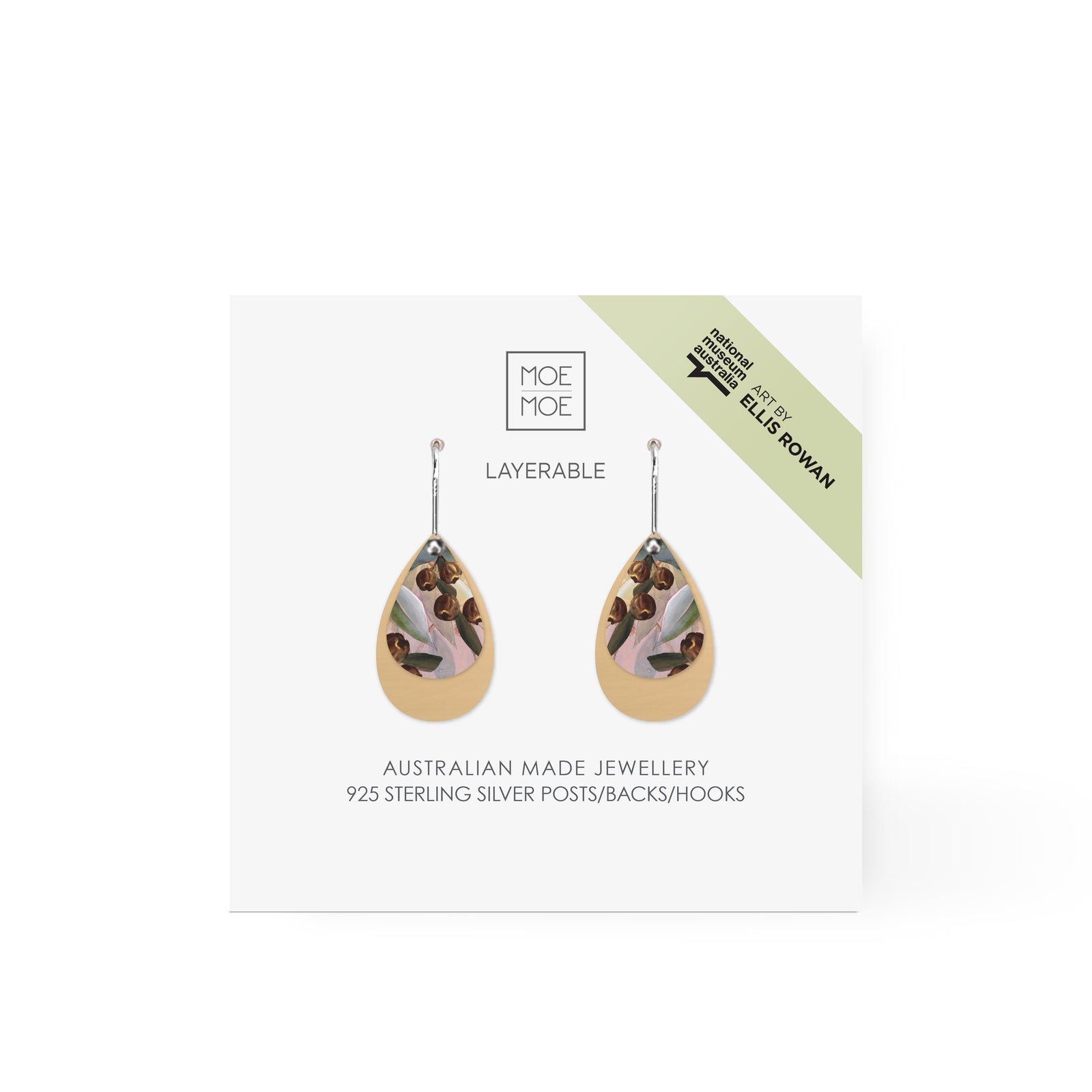 Ellis Rowan Gumnuts Layered Double Tear Drop Earring