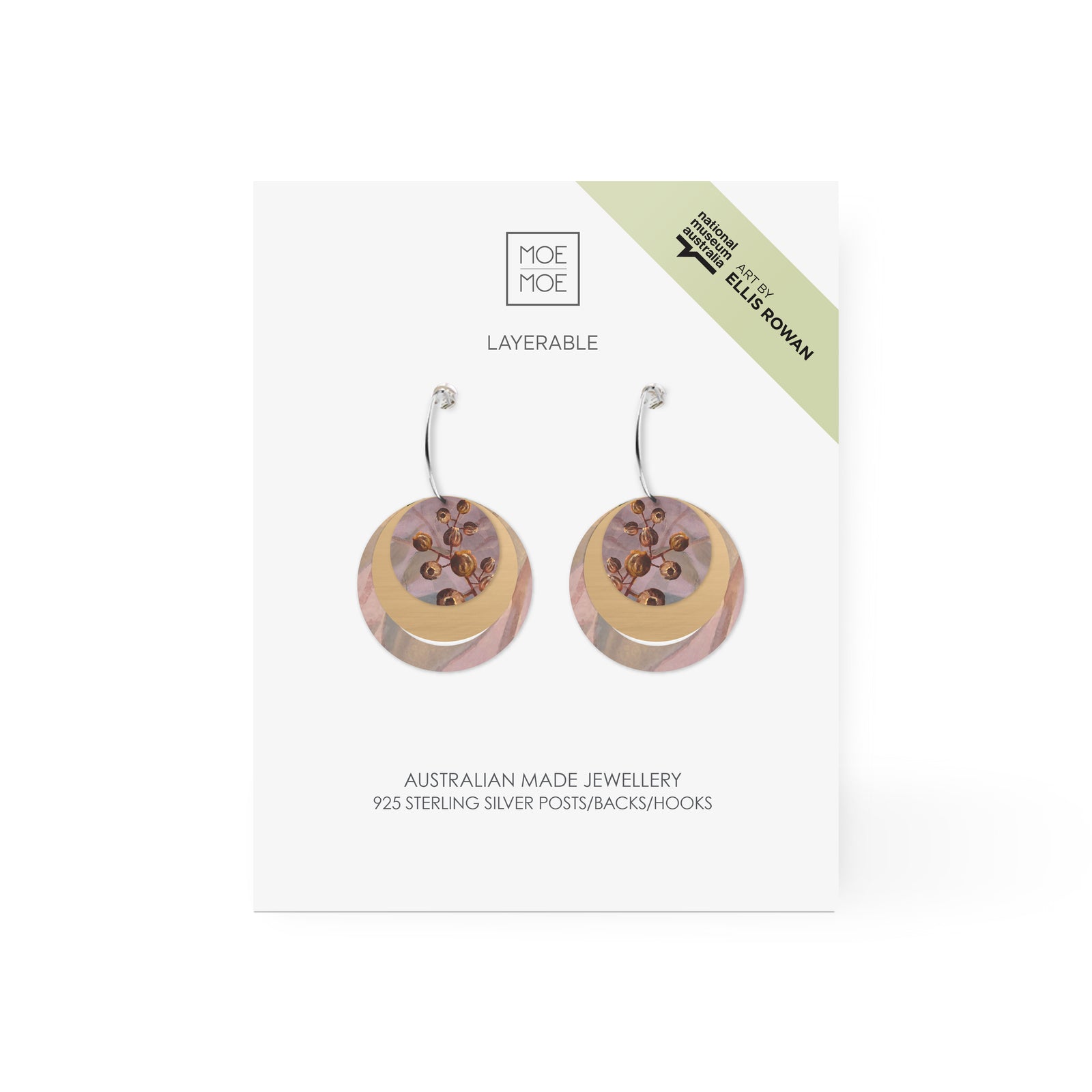 Ellis Rowan Gumnuts Three Circle Hoop Earring