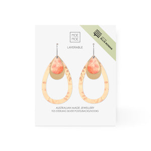 Ellis Rowan Misty Layered Outline Tear Drop Earring