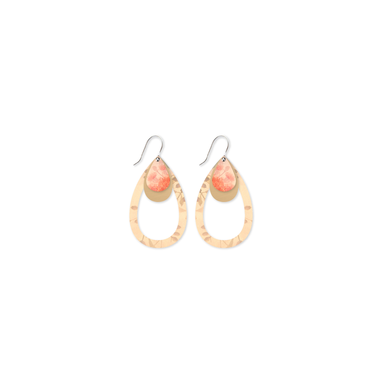 MISTY ELLIS ROWAN Layered Outline Tear Drop Earring