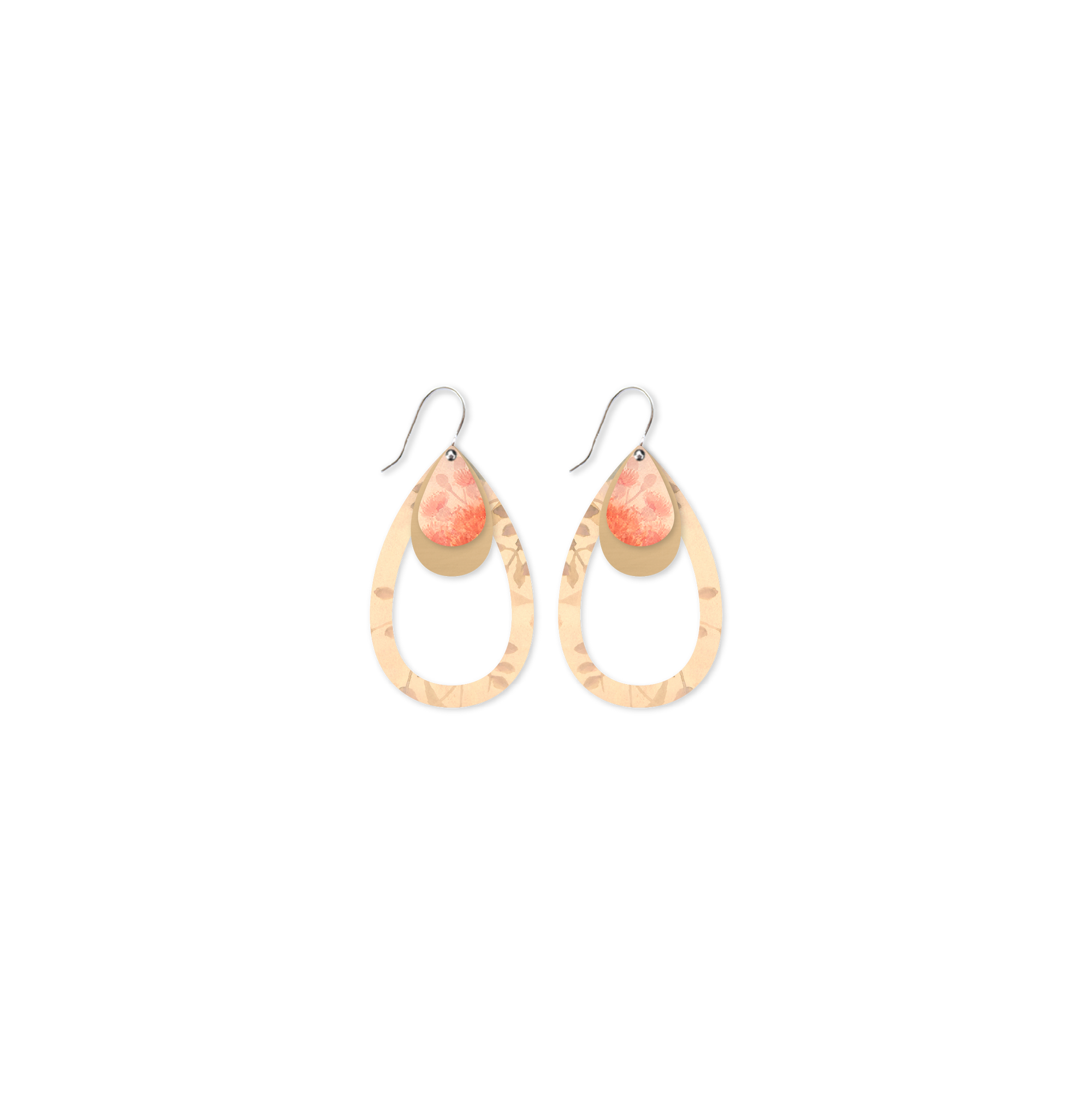 MISTY ELLIS ROWAN Layered Outline Tear Drop Earring