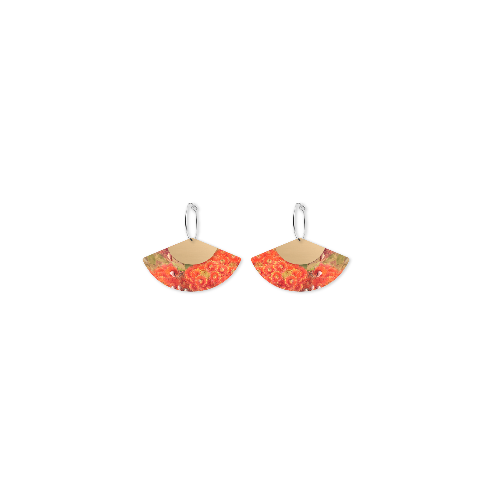 BLOSSOM ELLIS ROWAN Layered Fan Hoop Earring