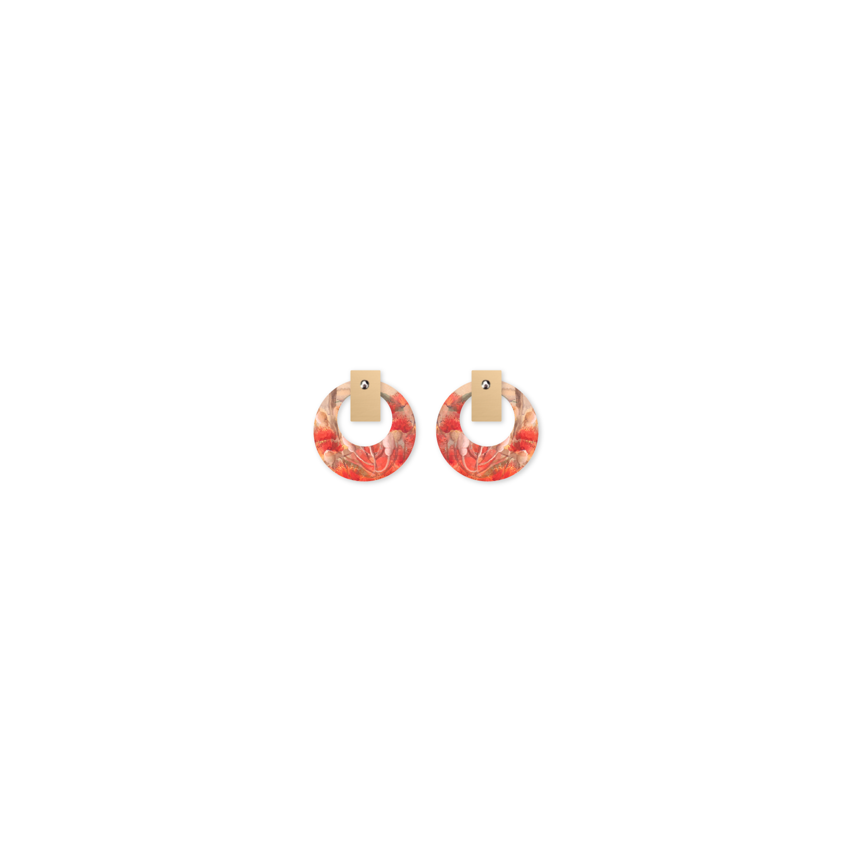 BLOSSOM ELLIS ROWAN Layered Small Retro Stud Earring
