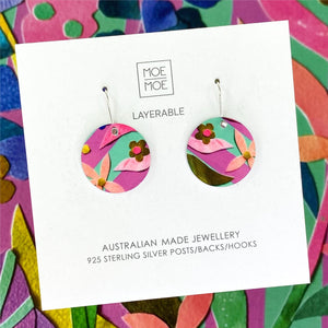Laura Blythman Floral Scape Circle Drop