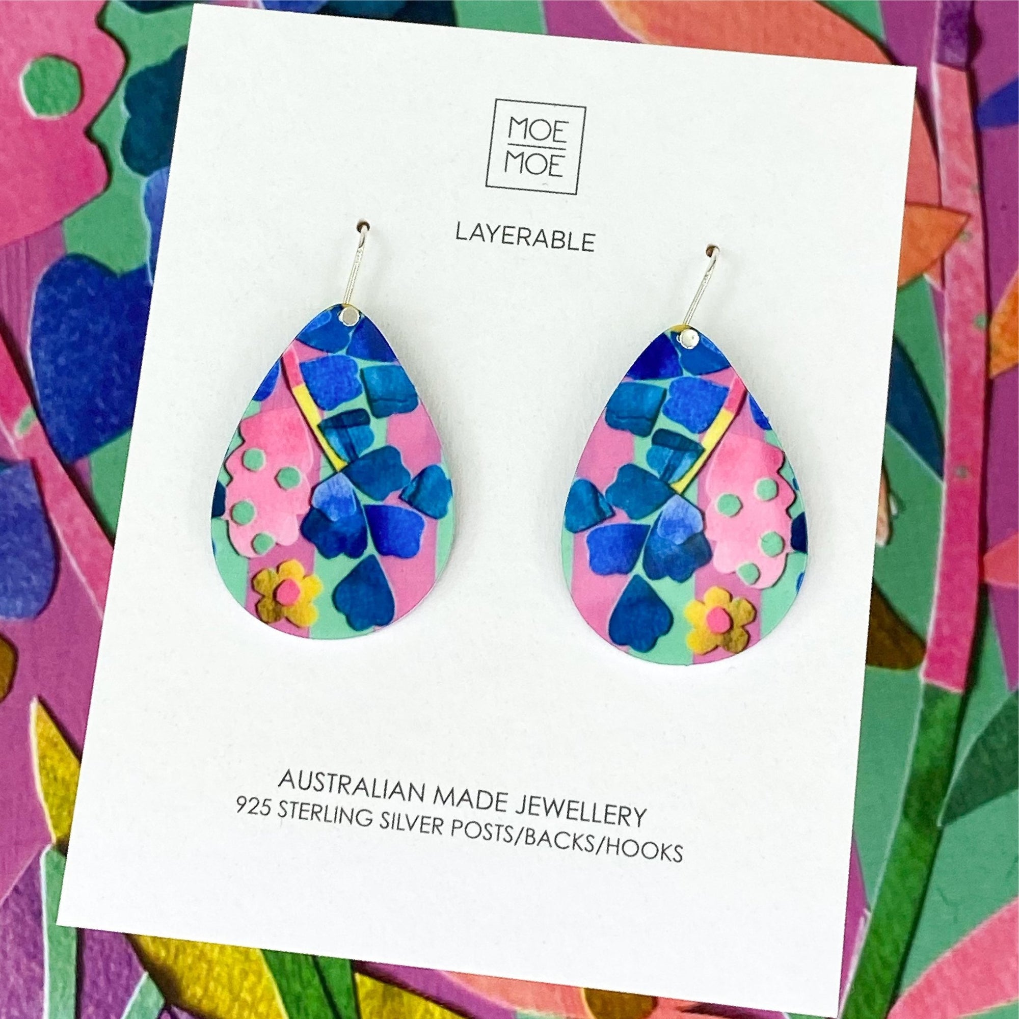 Laura Blythman Floral Scape Iconic tear Drop