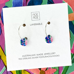 Laura Blythman Floral Scape Mini Circle Hoop